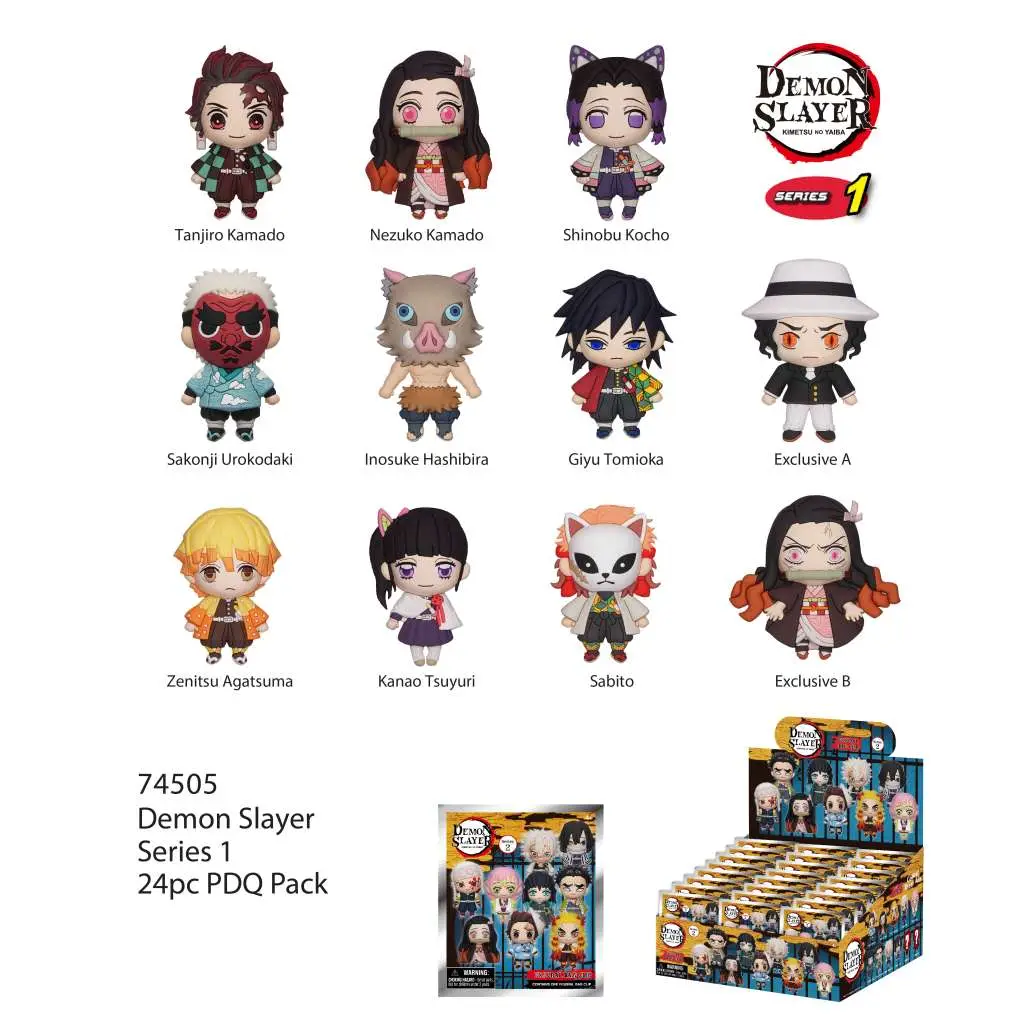 DEMON SLAYER - S1 Bag Clip Blind Box (24) - Figurine